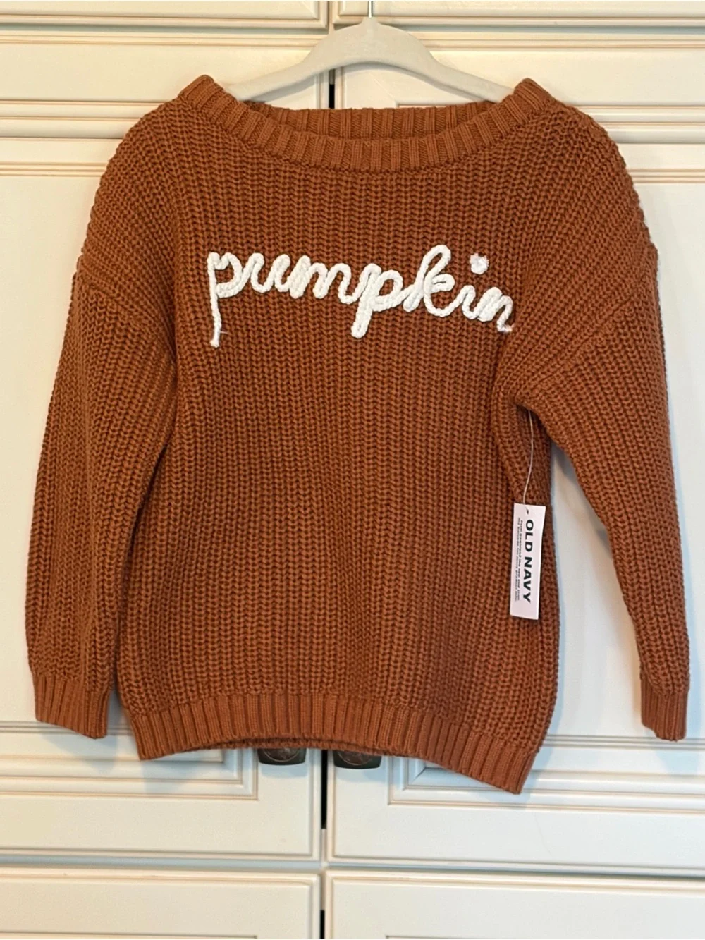 Old Navy Rust Orange 'Pumpkin' Knit Sweater